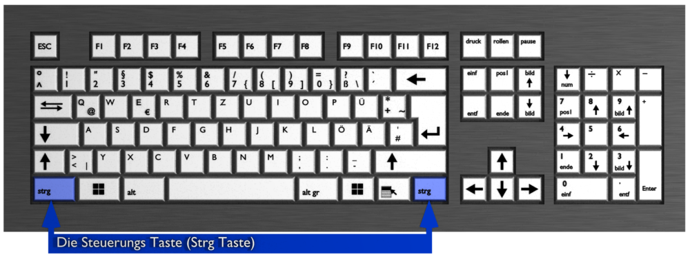 Tastatur-strg-taste